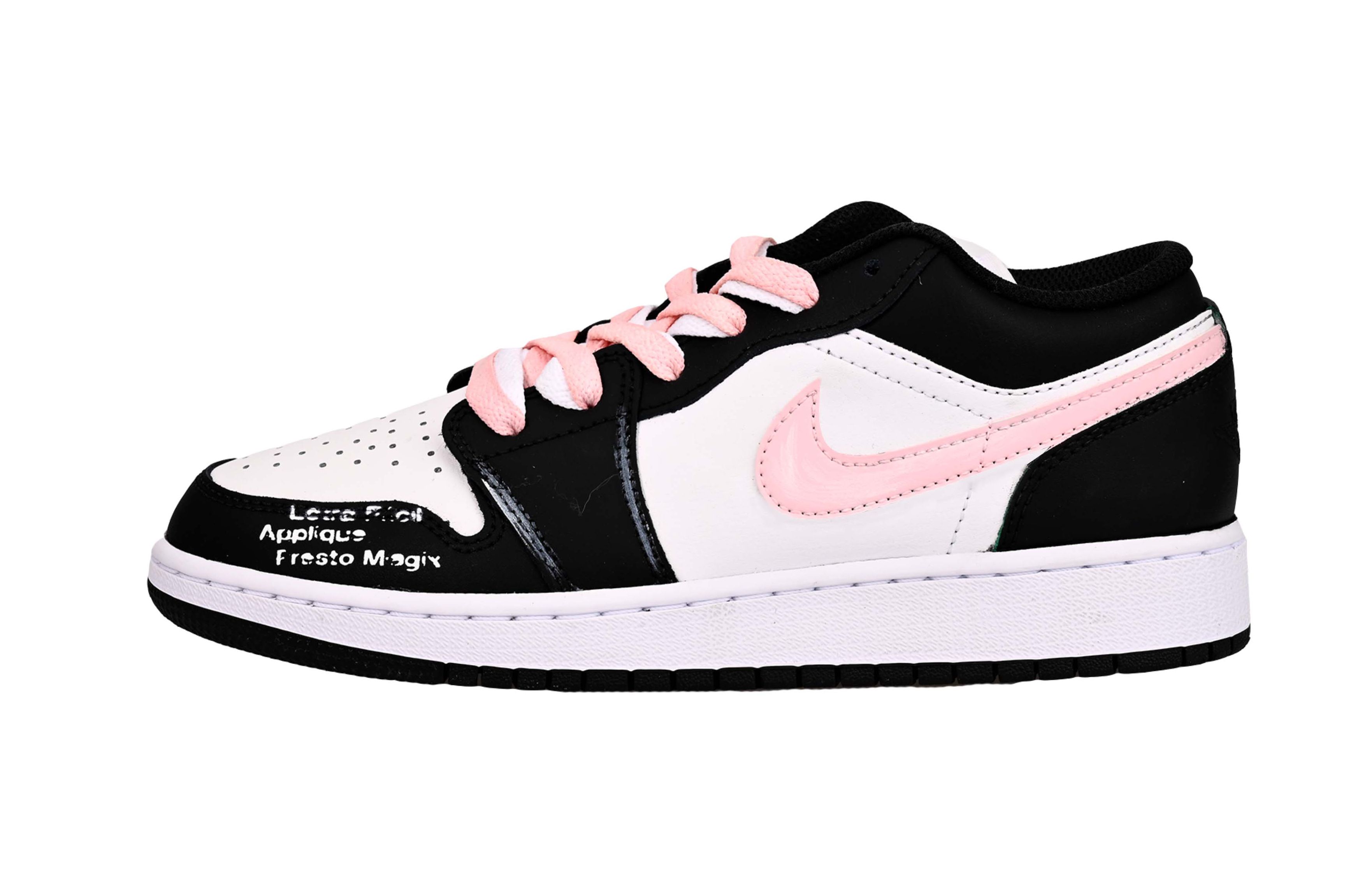 

Jordan Детские кроссовки для скейтбординга Air 1 Pink Appliqué Low Top для подростков