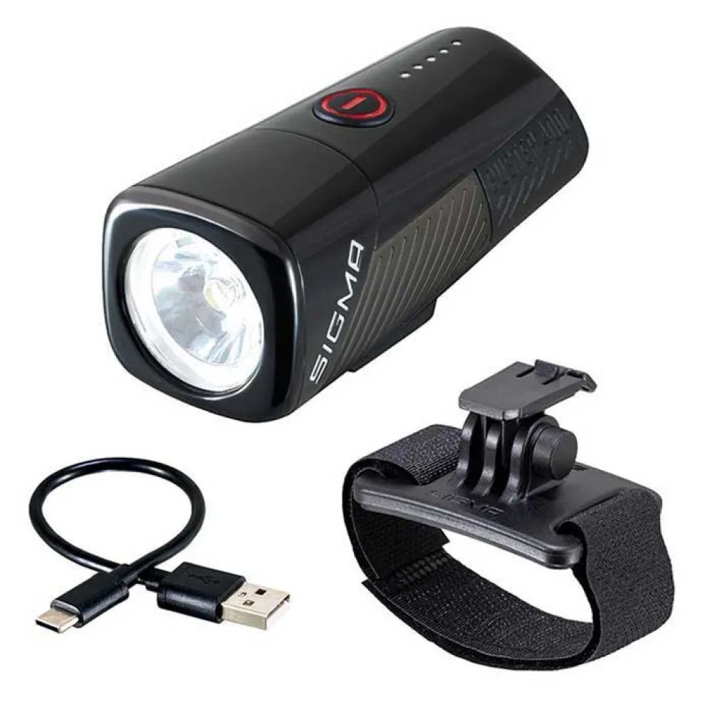 

Передний свет Sigma Buster 400HL Helmet, серебряный