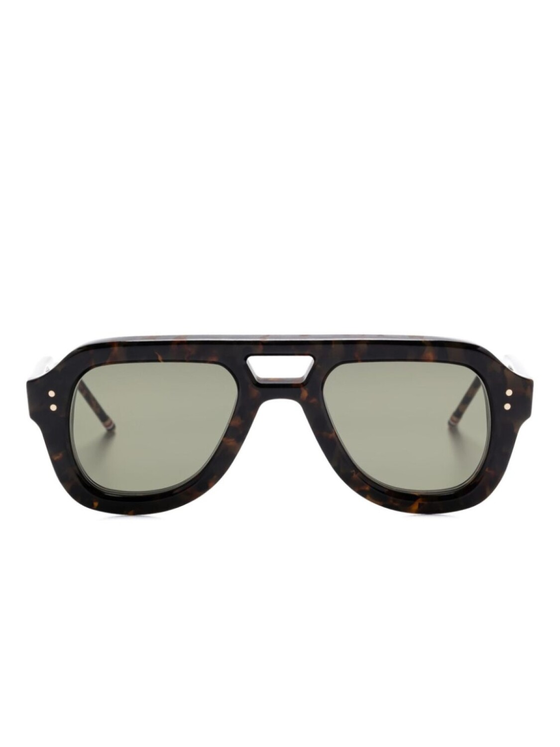 

Thom Browne Eyewear солнцезащитные очки-пилоты, коричневый