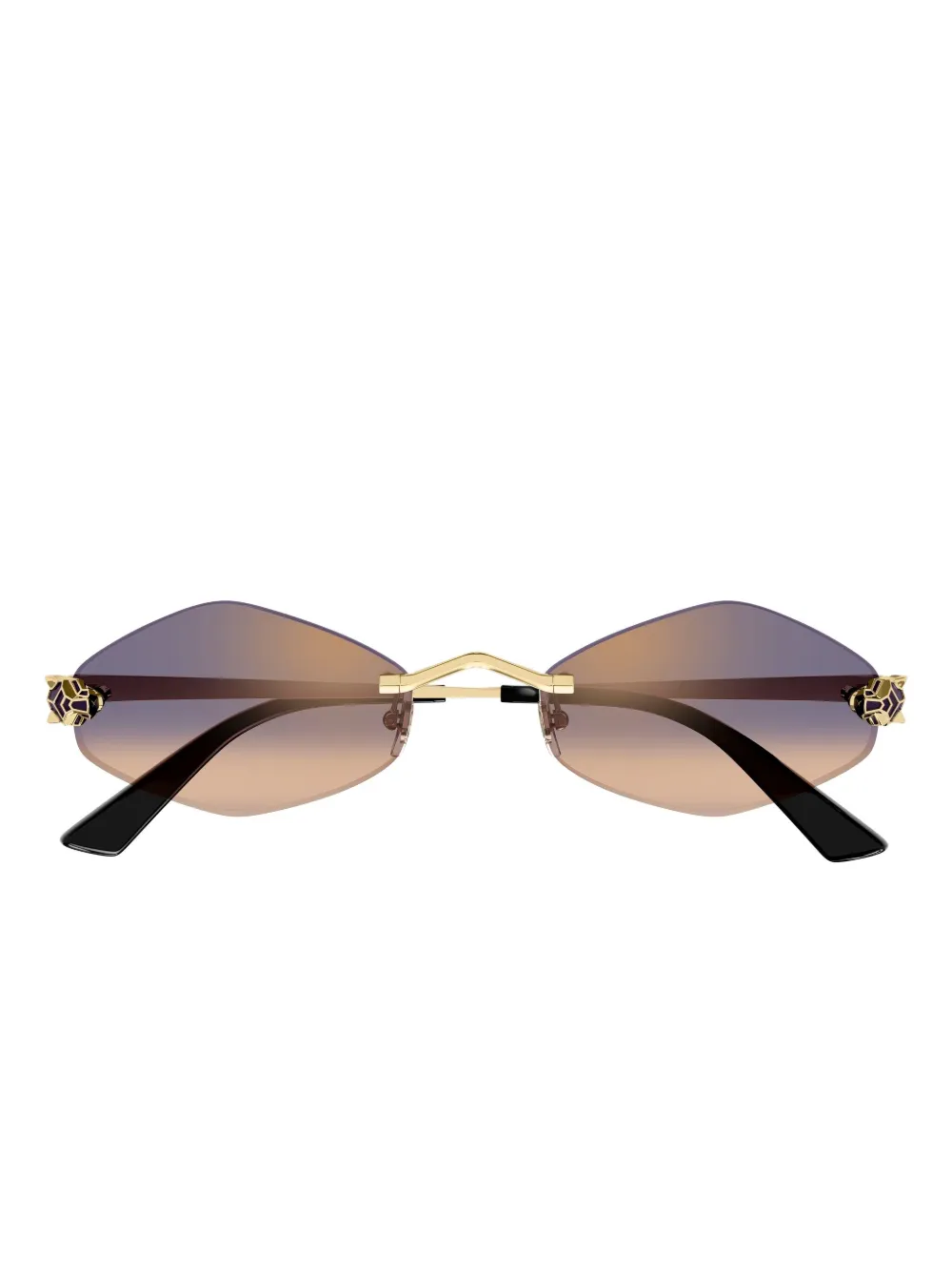 

Солнцезащитные очки Panthere в геометричной оправе Cartier, золотистый