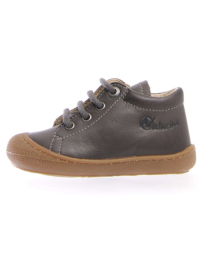 

Naturino Кожаные первые прогулочные туфли "Cocoon" антрацитового цвета