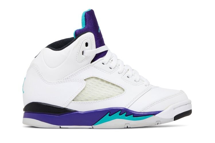 

Кроссовки Air Jordan Jordan 5 Retro PS 'Grape', белый