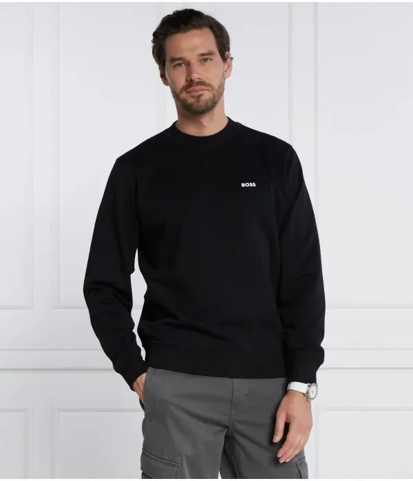 Толстовка Wemetashesh regular fit Boss Orange, черный — фото 3