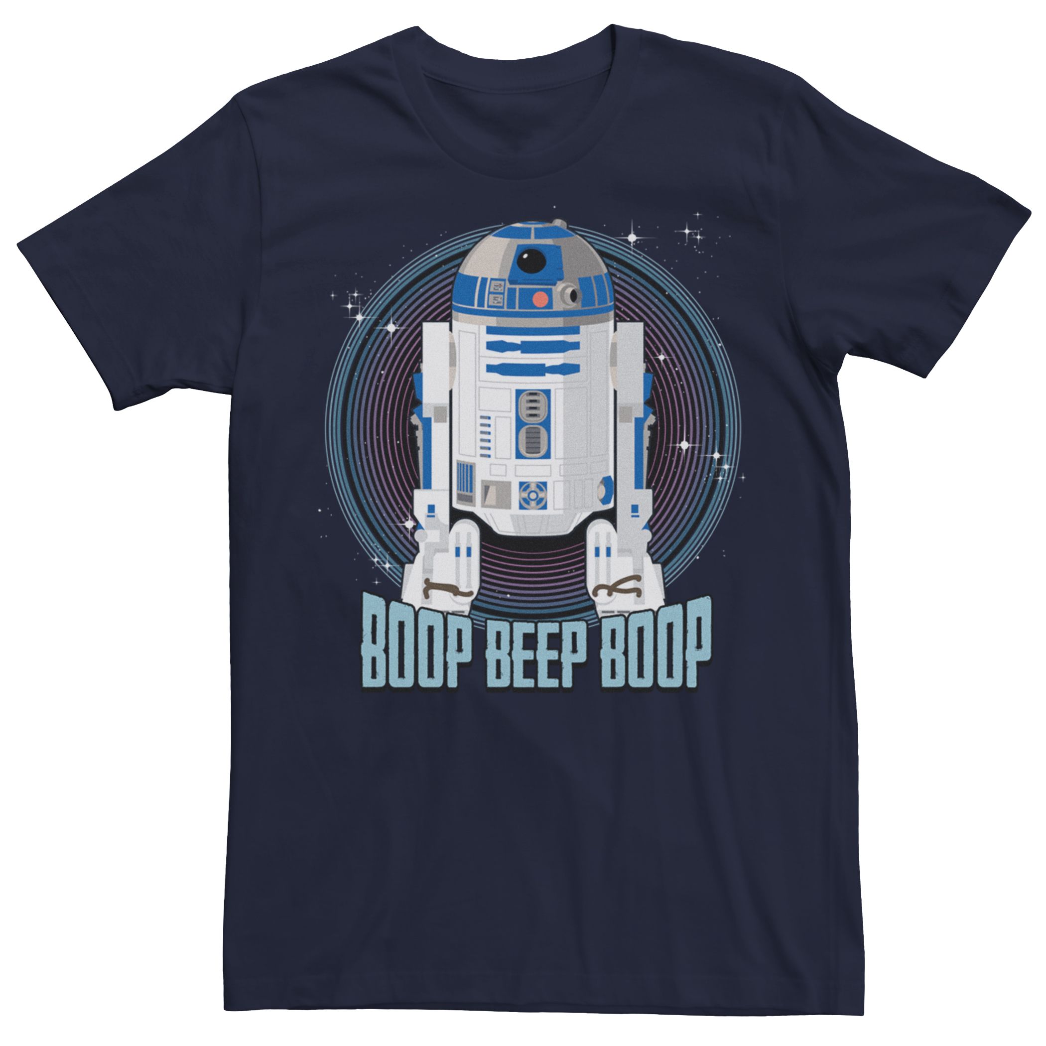 

Мужская футболка с круглым вырезом «Звездные войны» R2-D2 Boop Beep Boop Licensed Character