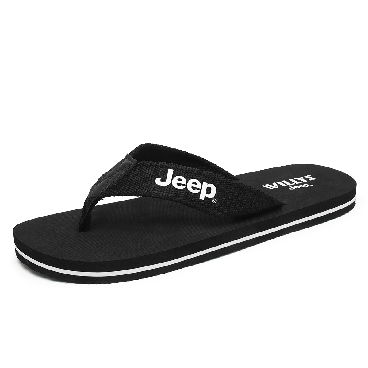 Сланцы с резиновой подошвой Unisex Jeep, red — фото 3