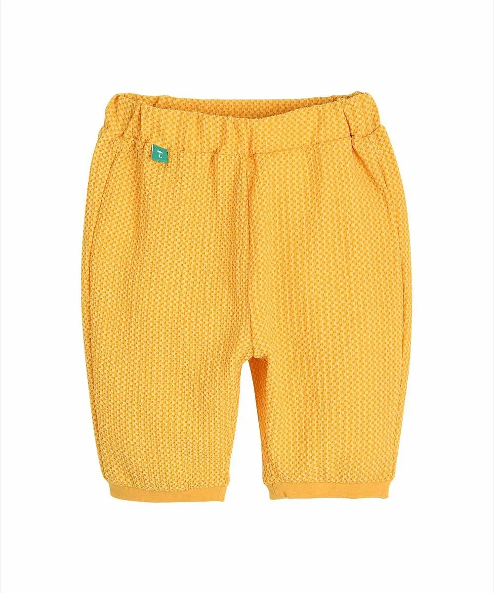 Комплект из топа и брюк в клетку с животным рисунком Moimoln, Yellow — фото 3