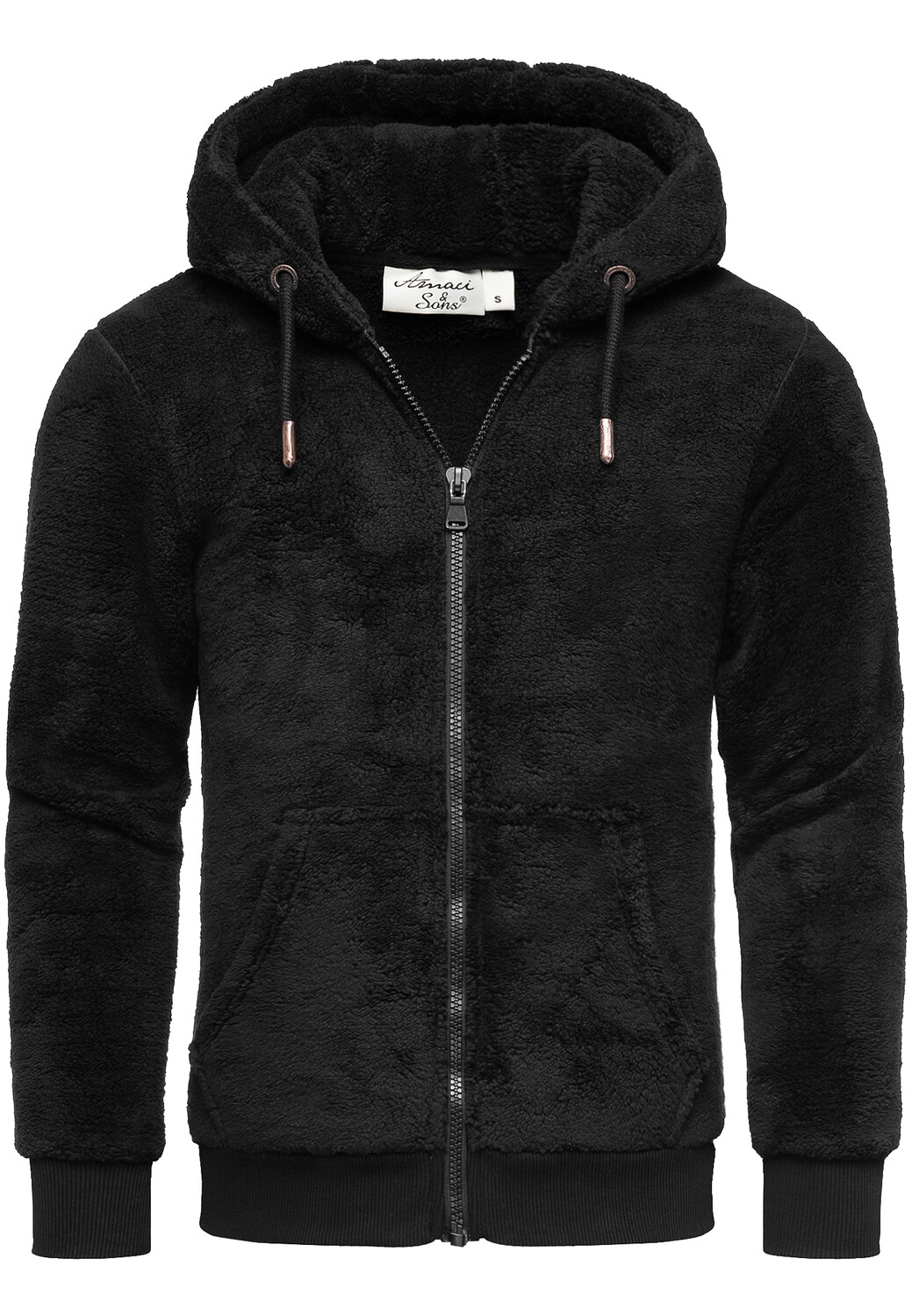 

Толстовка Amaci&Sons Teddyfell Jacke BERWYN, черный