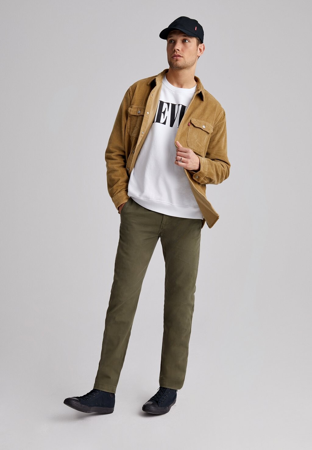 Chino Xx Slim Ii Levi's, цвет bunker olive shady — фото 2