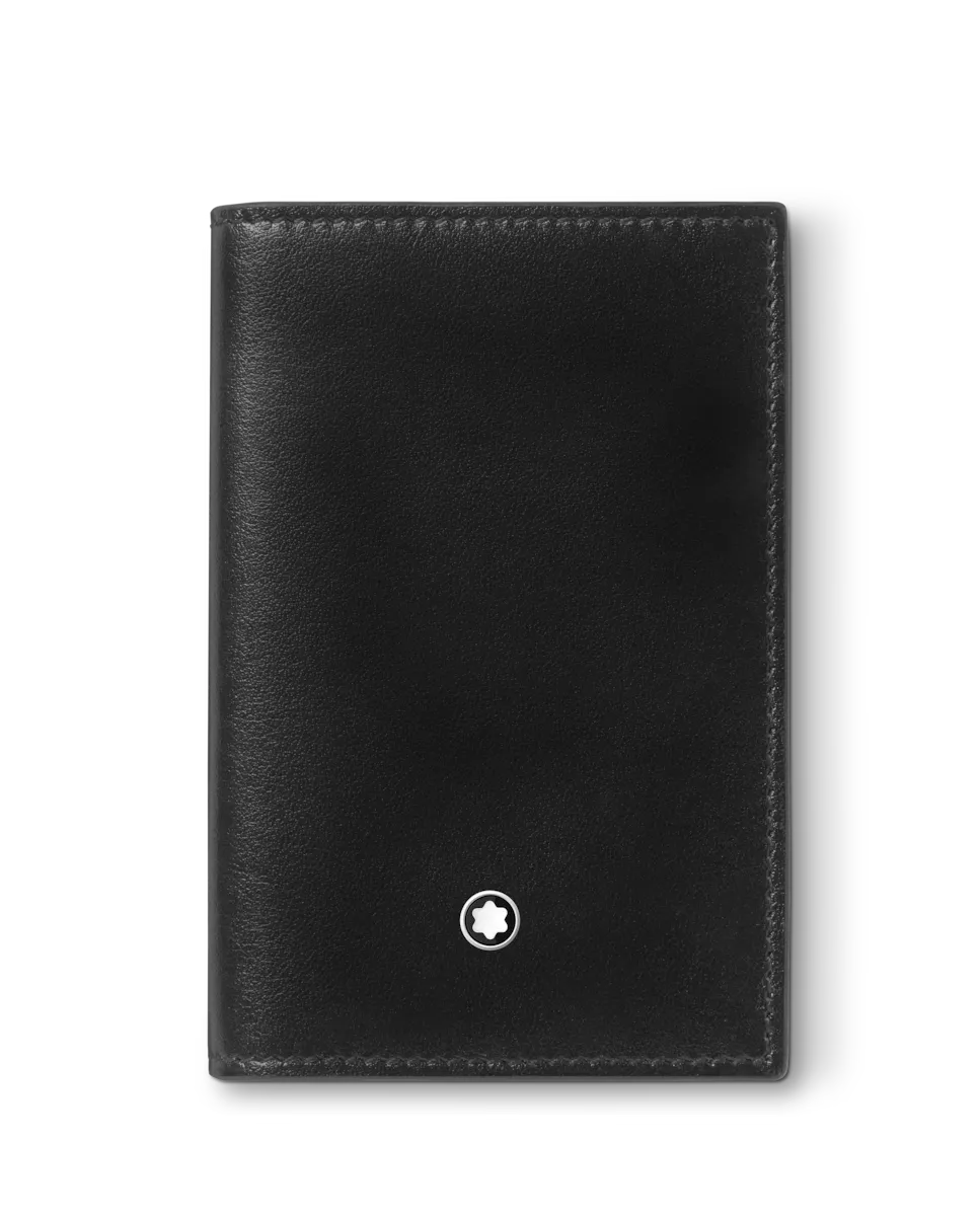 

Визитница унисекс из черной кожи Montblanc, черный