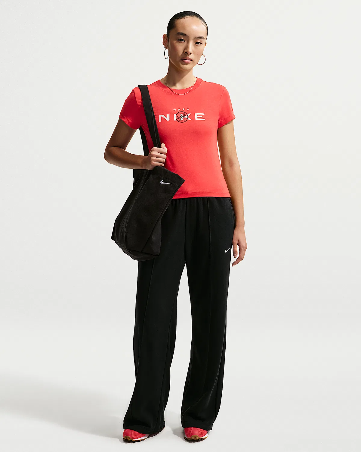 Женская укороченная футболка Nike Sportswear Chill Knit, Light Crimson — фото 4