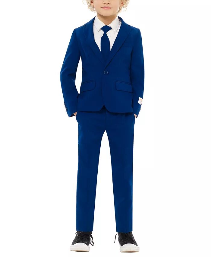 

Мальчики Navy Royale Solid Slim Fit костюм OppoSuits, синий