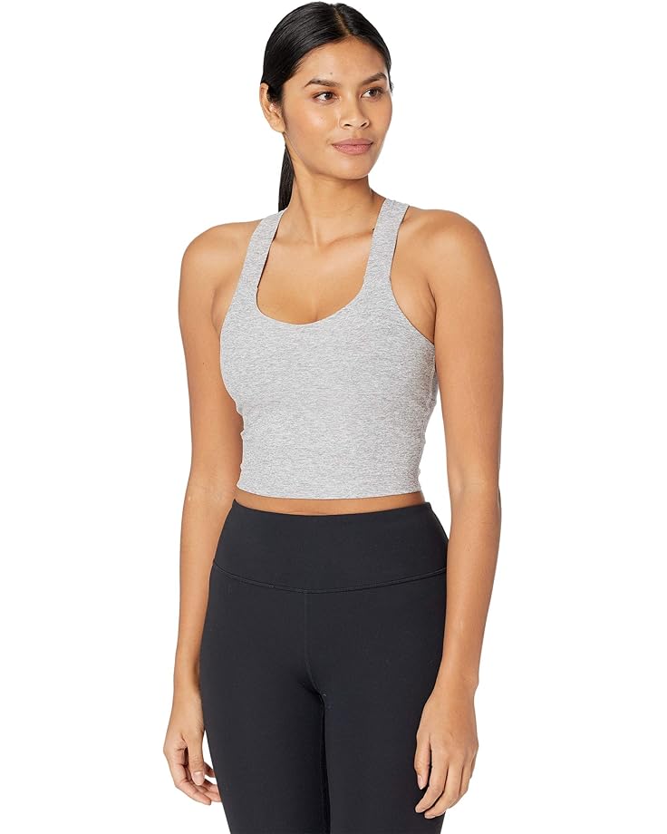 

Женский укороченный топ Beyond Yoga Spacedye Twist Through, Silver Mist