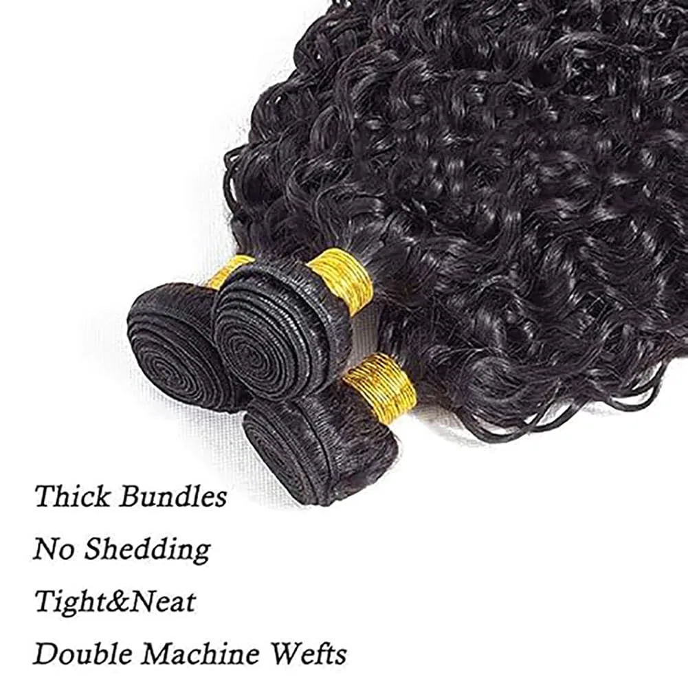 Натуральные волосы для наращивания «Curly Wave Bundles» 3 x 100 г Poutpoutm — фото 4