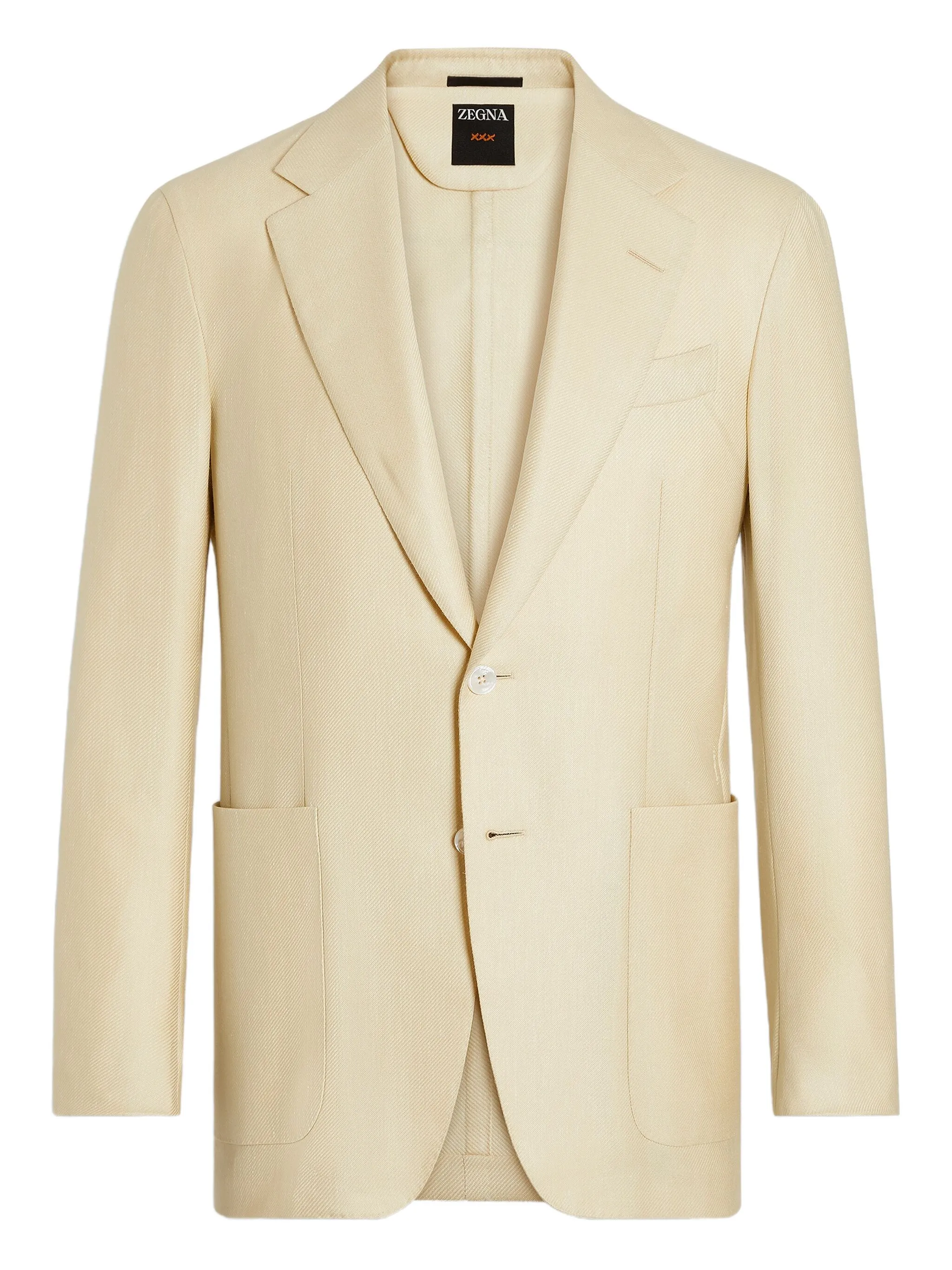 

Пиджак с накладными карманами Zegna, желтый