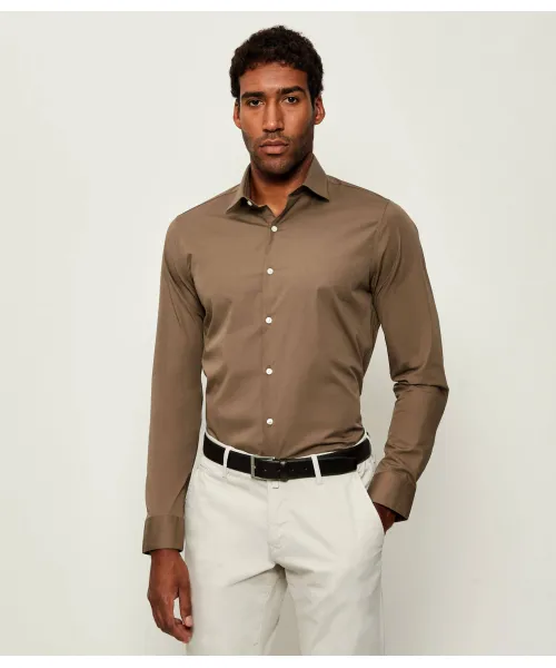

Рубашка Slim fit Calvin Klein, бежевый