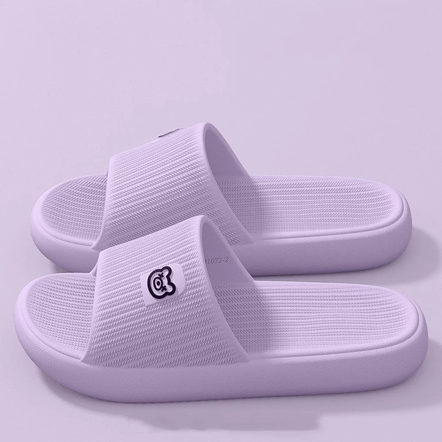 Универсальные тапочки для ванной, унисекс, тапочки Cloud Slippers, супермягкие нескользящие сандалии для ванной, мужские и женские тапочки без шнурков, удобные, легкие, летние тапочки для ванной Generisch, лиловый — фото 2