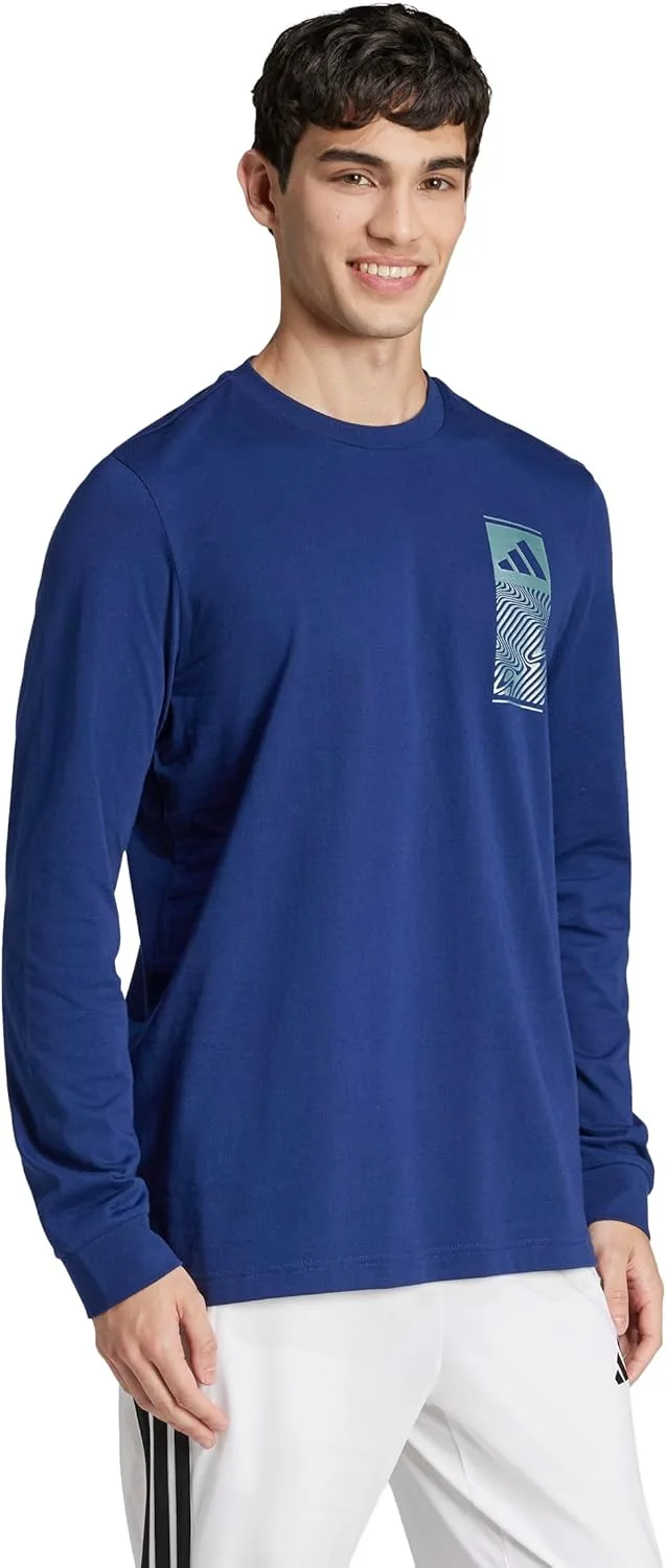 Футболка с длинным рукавом adidas Men's Tech Metallic — фото 2