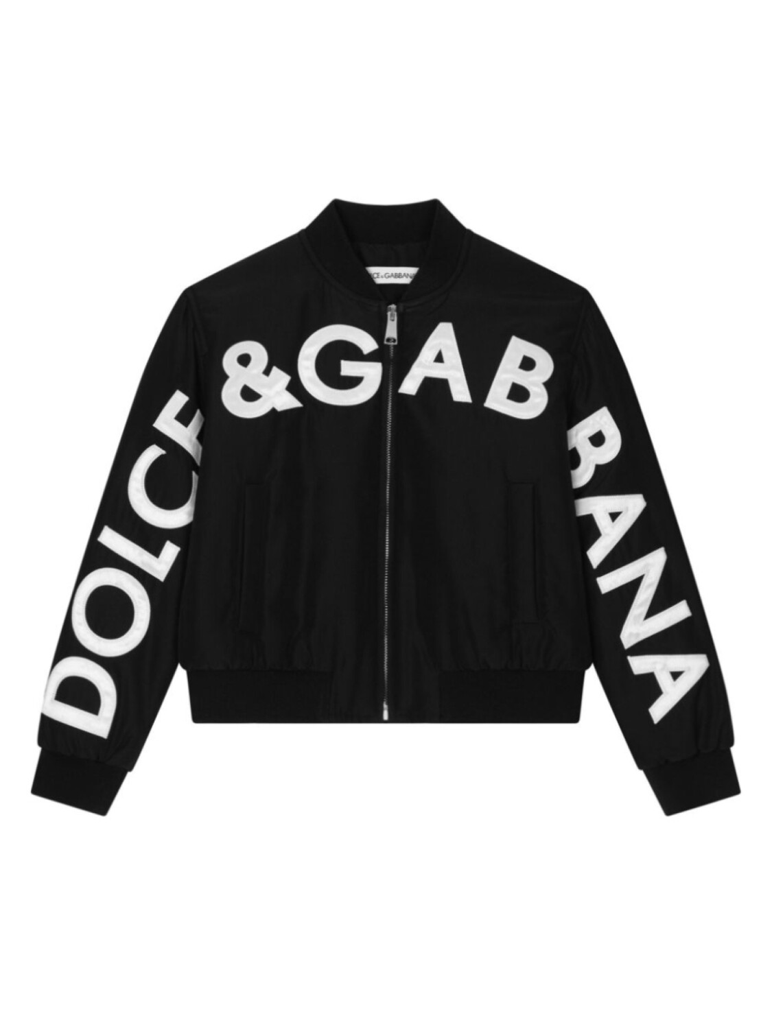 

Dolce & Gabbana бомбер с логотипом, черный
