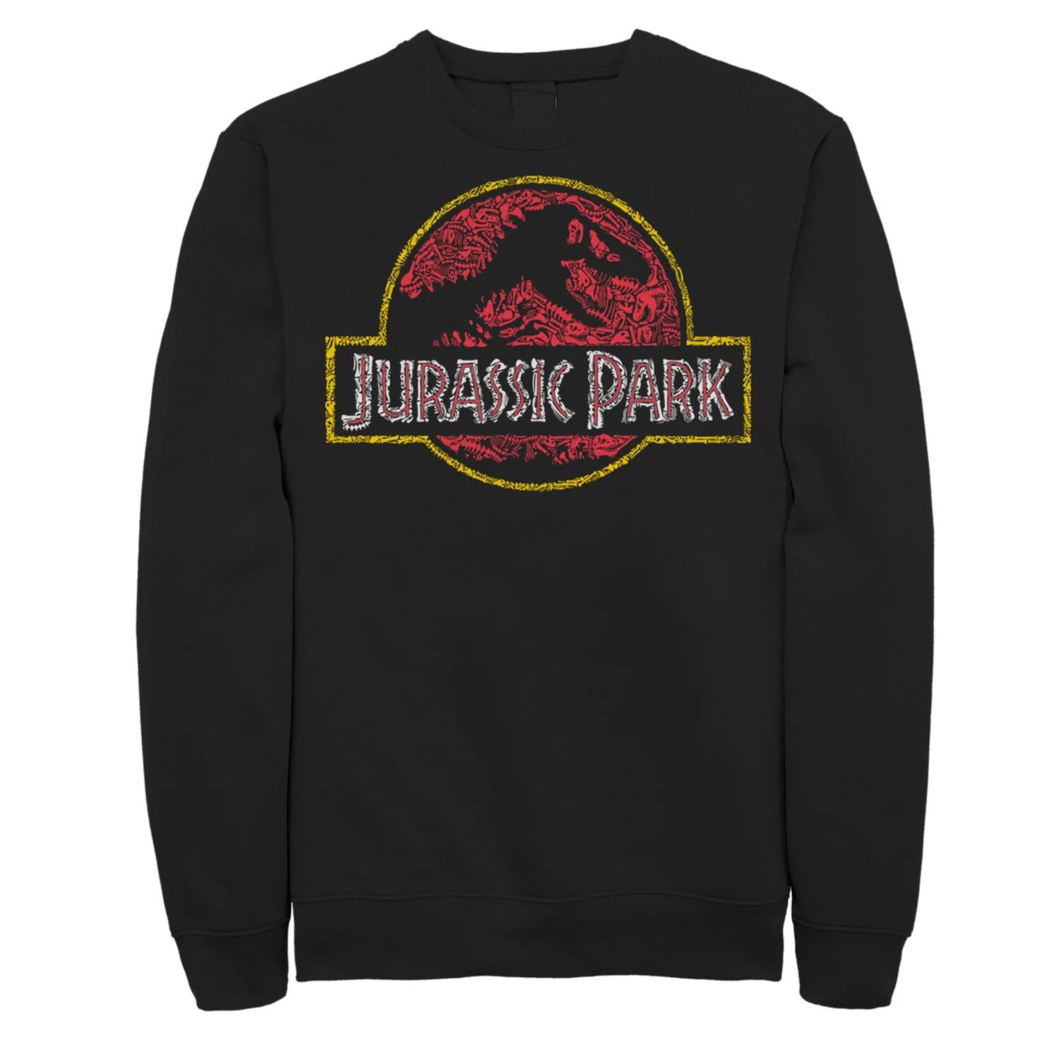

Мужская классическая толстовка с логотипом «Парк Юрского периода» Fossil Build Up, Black Licensed Character, черный
