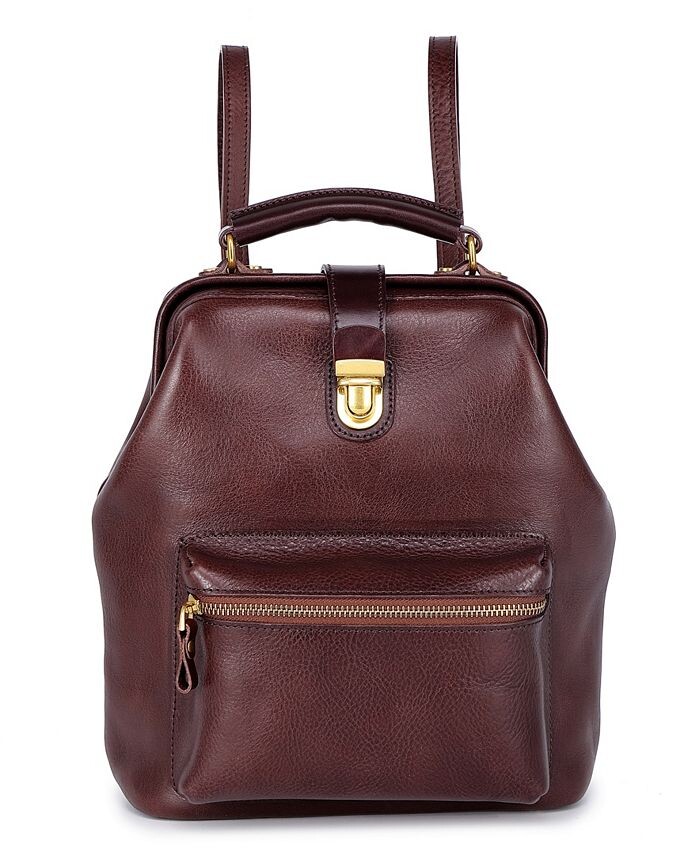 

Женский докторский рюкзак из натуральной кожи OLD TREND, цвет Brown