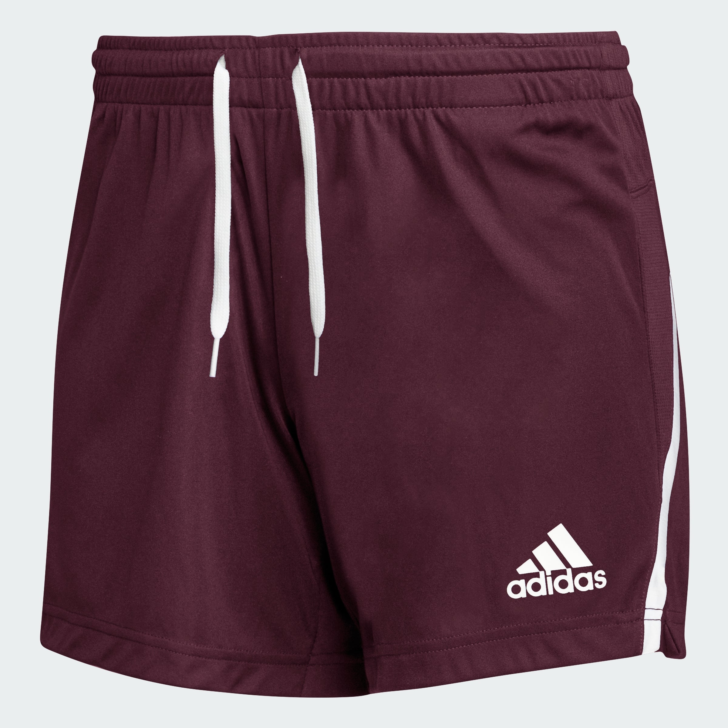 

Женские трикотажные шорты adidas Team Issue, цвет team maroon / white