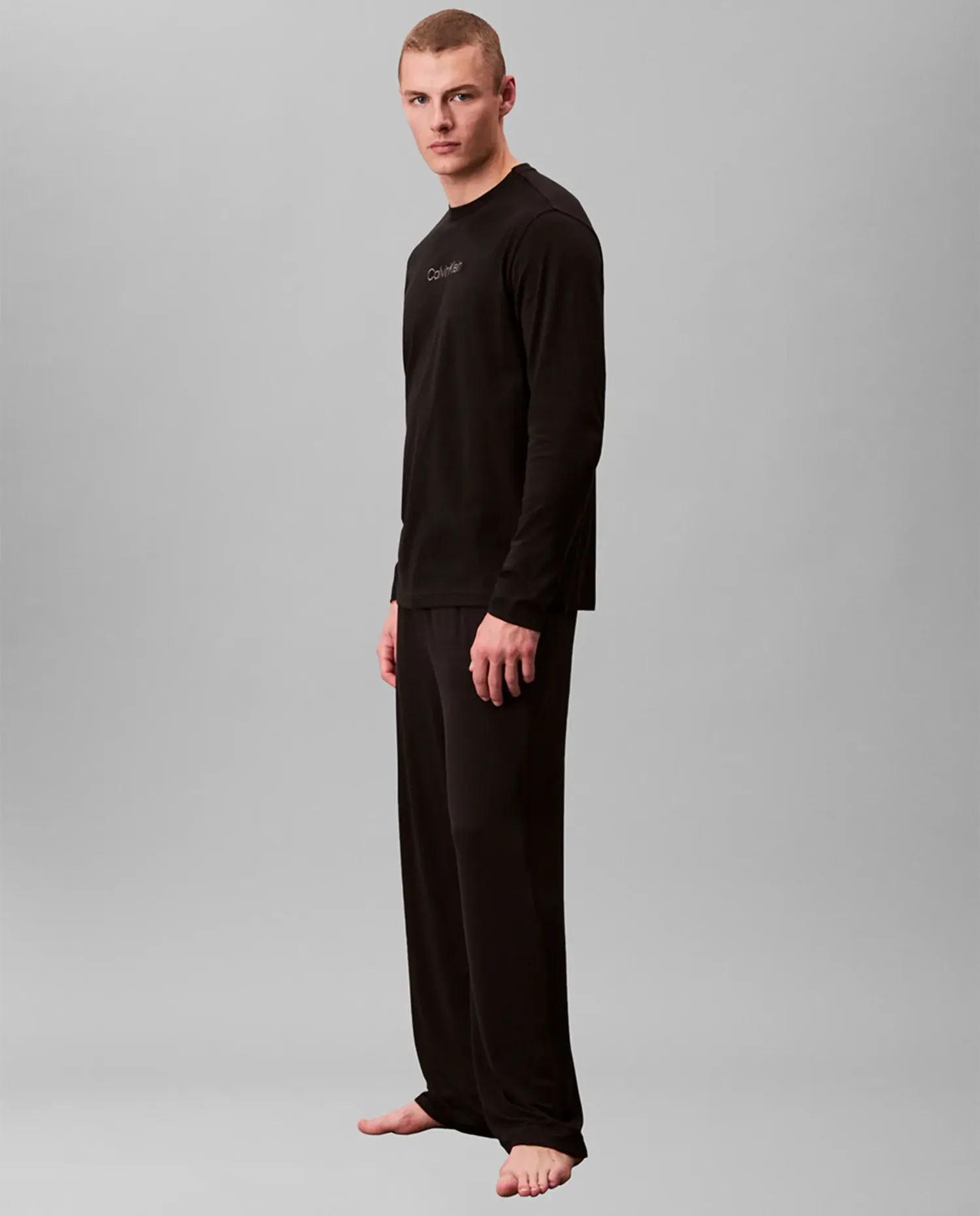 Футболка с длинным рукавом Calvin Klein, черный — фото 4