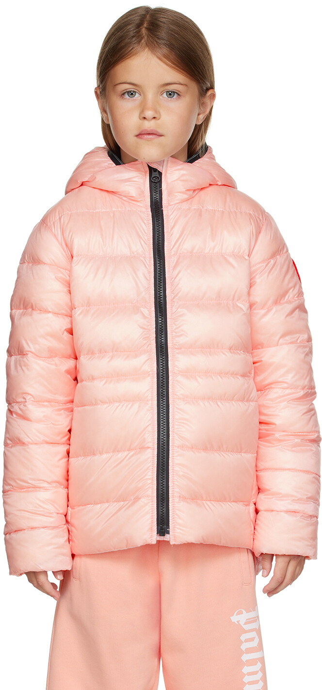 

Пуховик из кипариса Canada Goose Kids, розовый