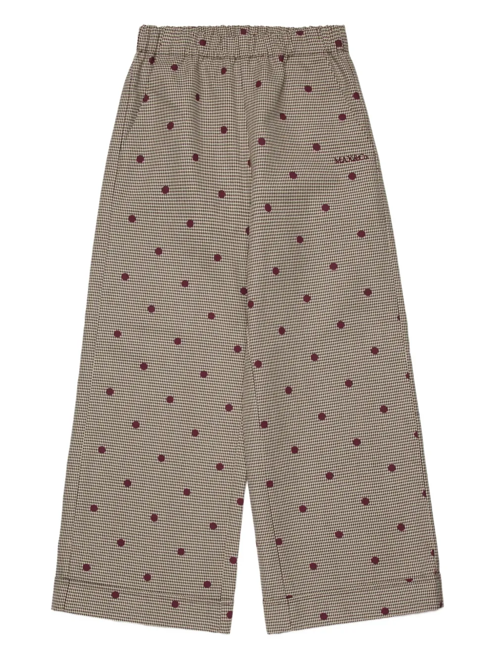 

Брюки в клетку MAX&Co. Kids, коричневый