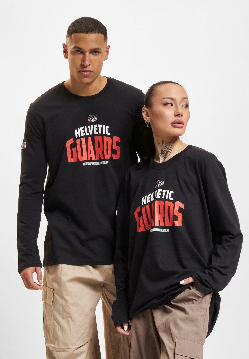 

Рубашка с длинными рукавами SHOP X EUROPEAN LEAGUE OF FOOTBALL HELVETIC GUARDS DEF, черный