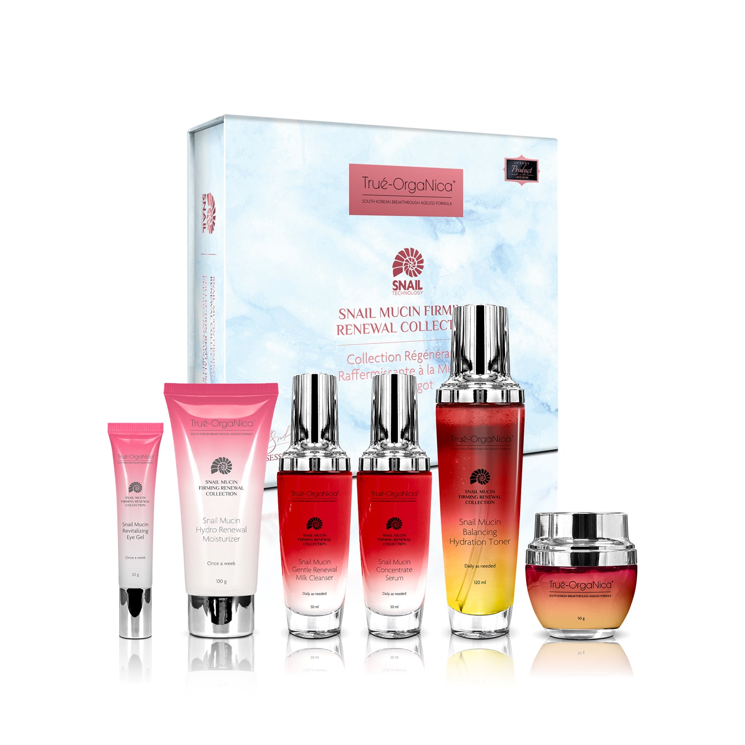 

Коллекция Snail Mucin Firming Renewing True Organica, 13.5 Oz