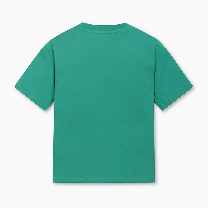 Детская футболка с графическим принтом зелёная от Benetton Kids — фото 2