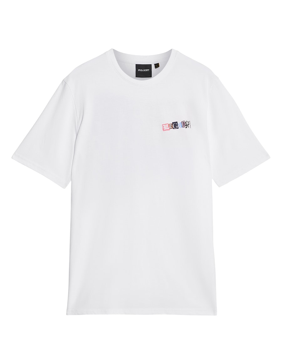 

Рубашка Lyle & Scott Paper Letters, белый