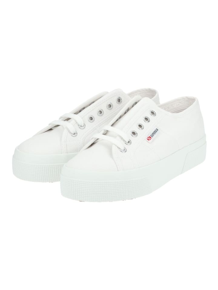 Кроссовки на шнуровке Superga, белый — фото 3