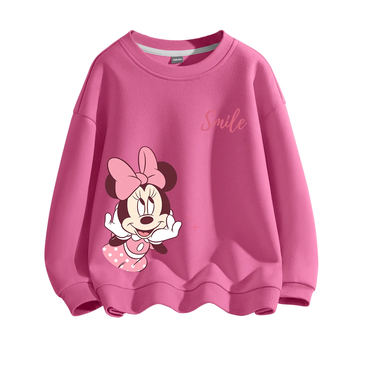 Детский свитшот с круглым вырезом Disney, Dimey Berry Red — фото 2