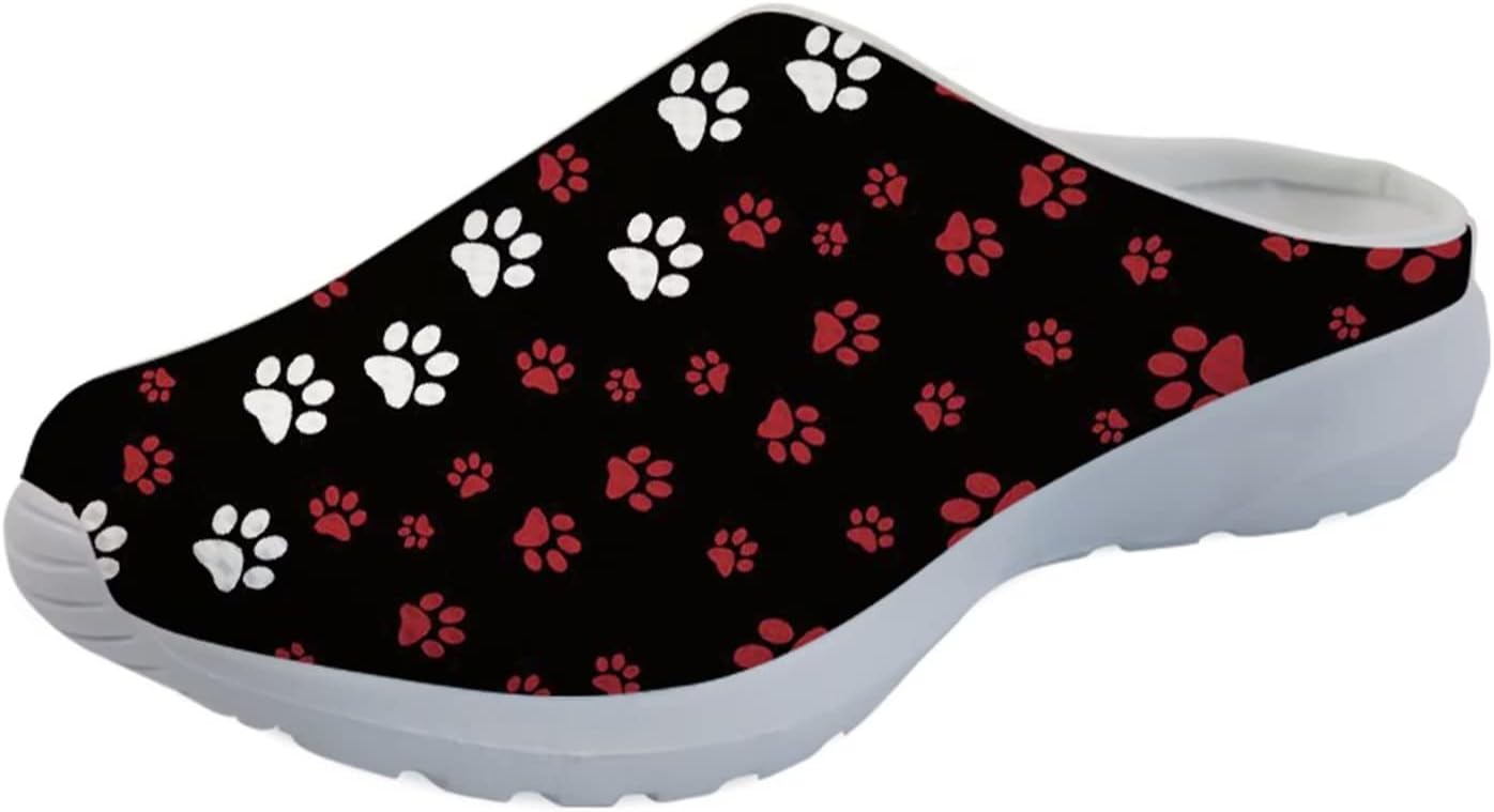 

Женские слипоны-мюли Forchrinse с милым Санта-Клаусом, мужские садовые сабо, сетчатые прогулочные туфли для повседневной носки, работы и спортзала, белый