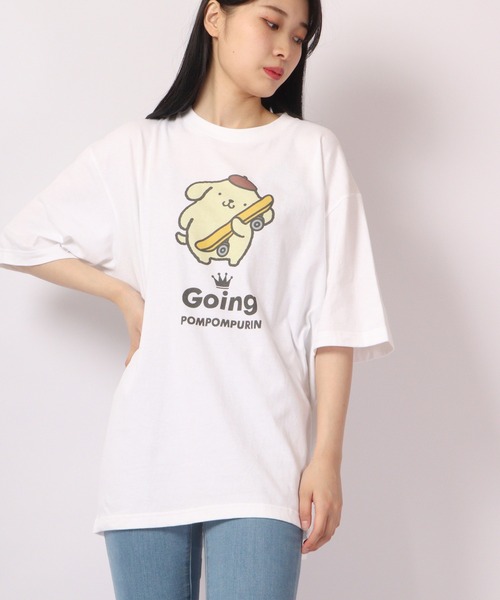 

Футболка оверсайз с коротким рукавом Sanrio, белый