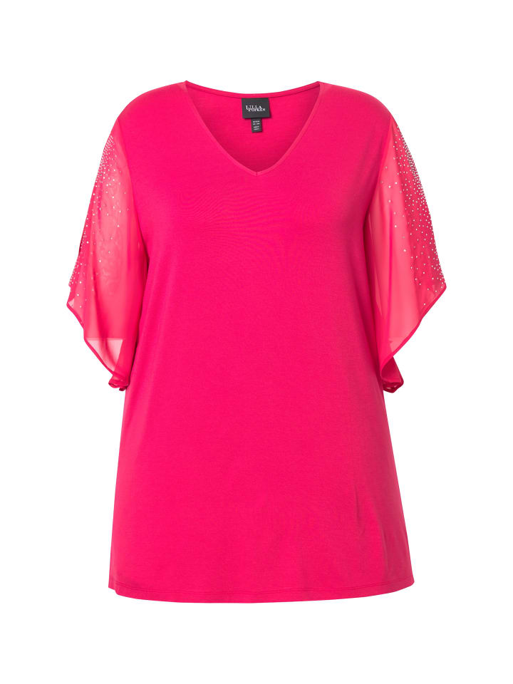 

Футболка Ulla Popken, цвет magenta