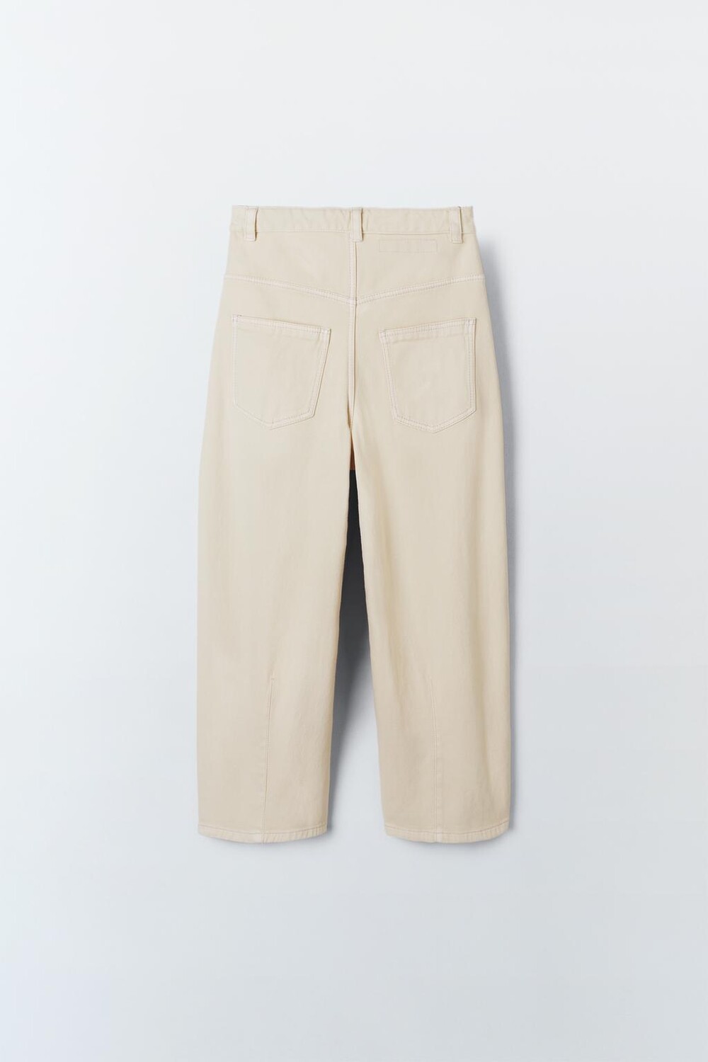 

Брюки balloon fit ZARA, экрю