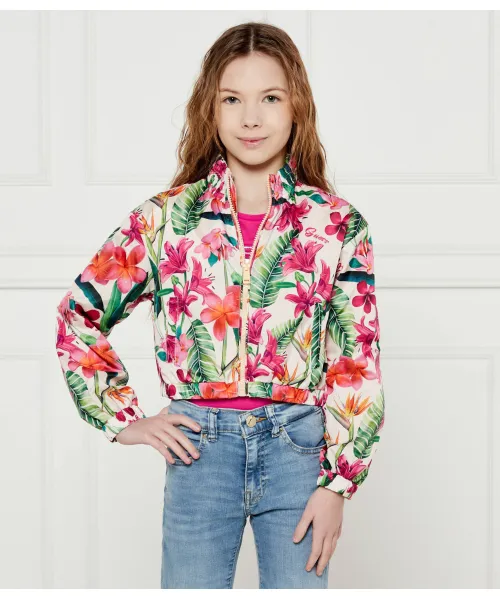 

Бомбер Regular fit Guess, розовый