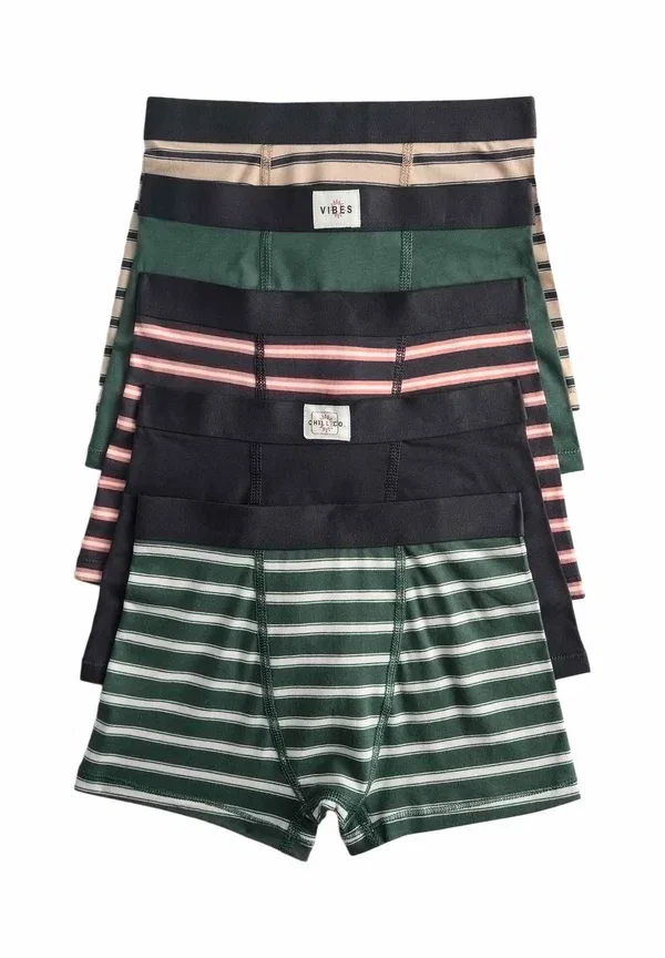 Трусы 5 pack Marks & Spencer, черный/зеленый/розовый