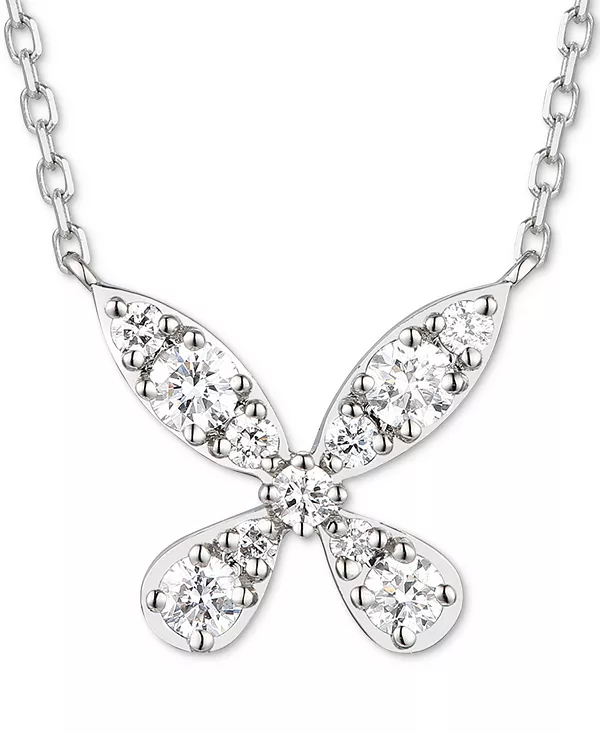 

Ожерелье с подвеской в виде бабочки из ванильных бриллиантов, 19 дюймов (1/3 карата) из платины Le Vian, platinum