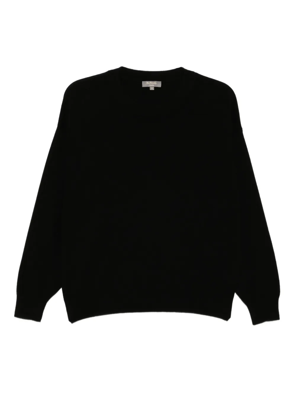 

Джемпер оверсайз с круглым вырезом N.Peal, черный