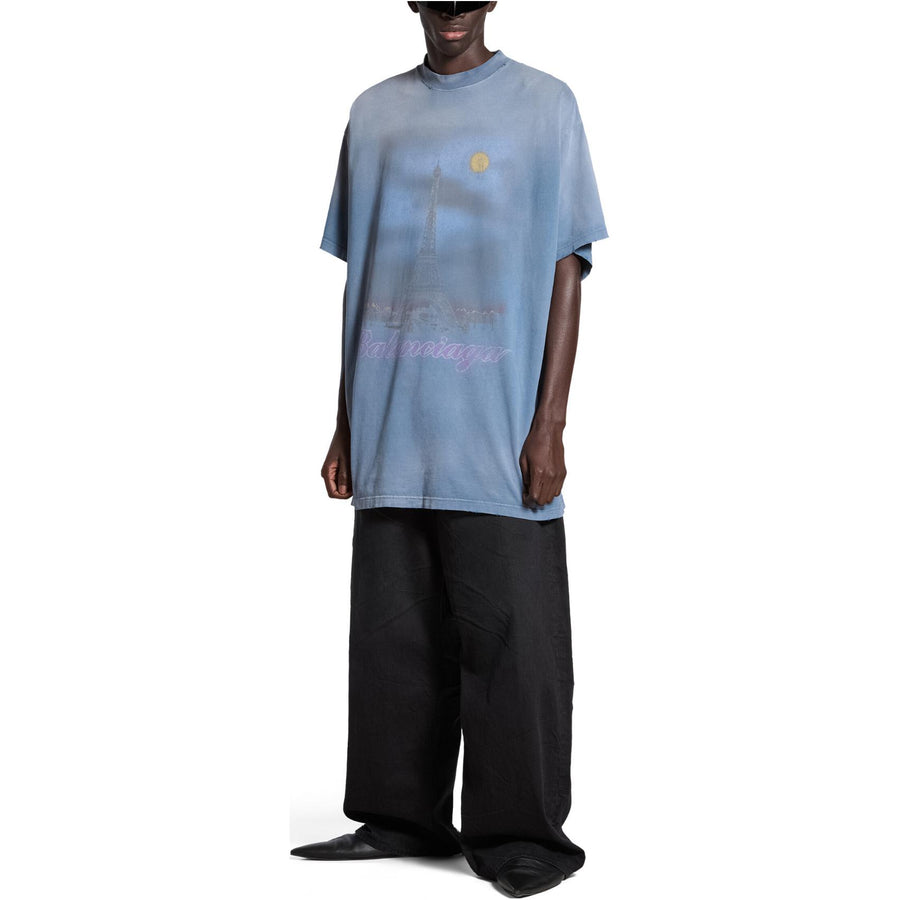 Футболка Balenciaga SS24 T, синий — фото 3