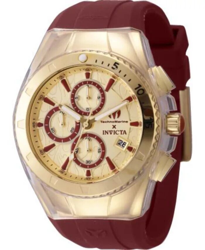 

Мужские часы TM-122004 с хронографом и циферблатом TechnoMarine, золото