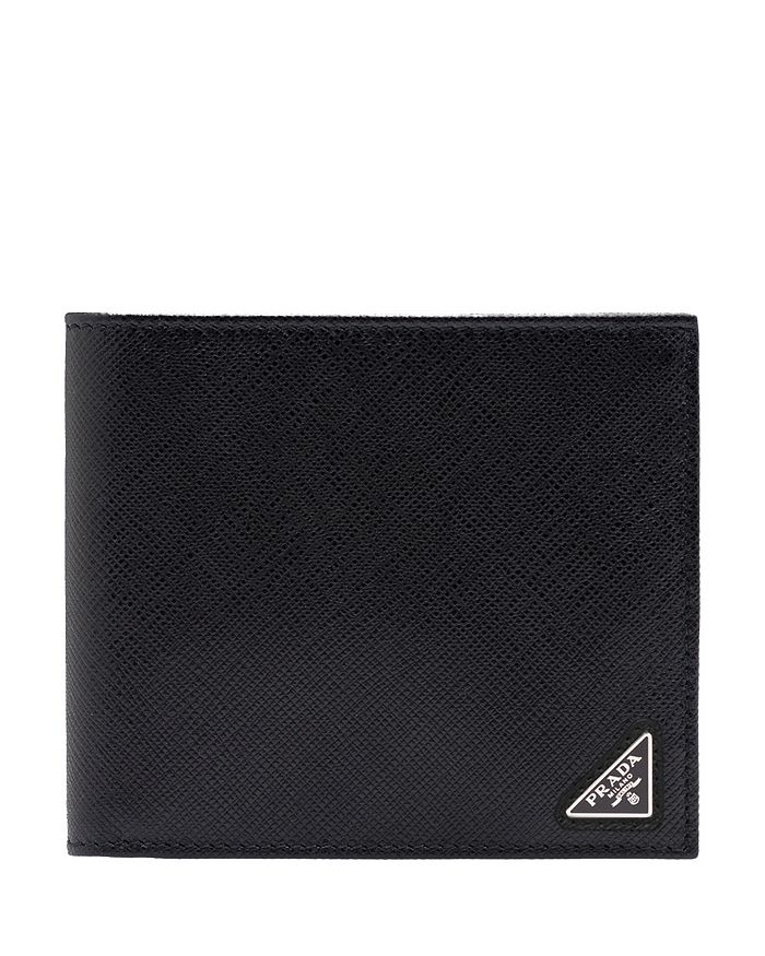 

Кошелёк из сафьяновой кожи с монетницей Prada, черный