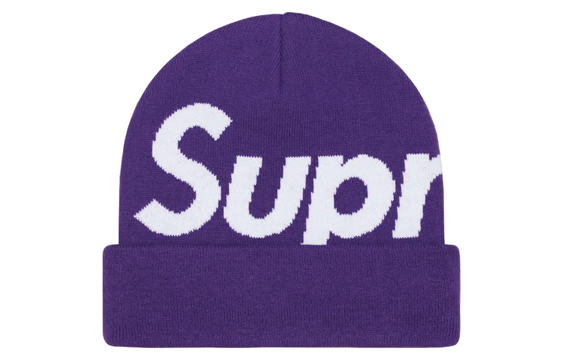 

Шапка Supreme Big Logo, фиолетовый