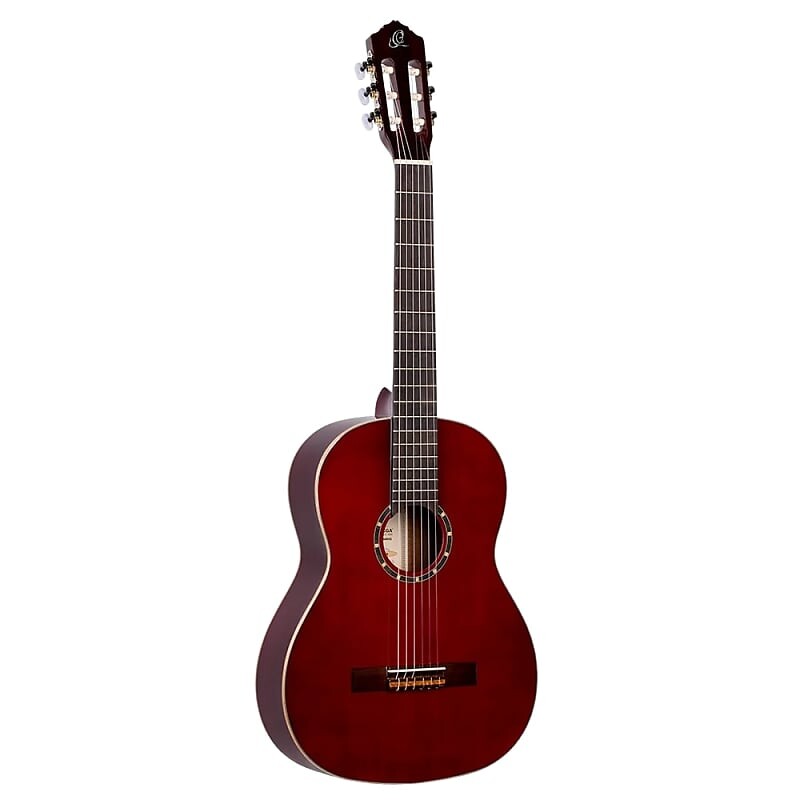 

Акустическая гитара Ortega R121WH Full-Size Family Series Classical Guitar Wine Red, Deluxe Gig Bag 52mm Nut