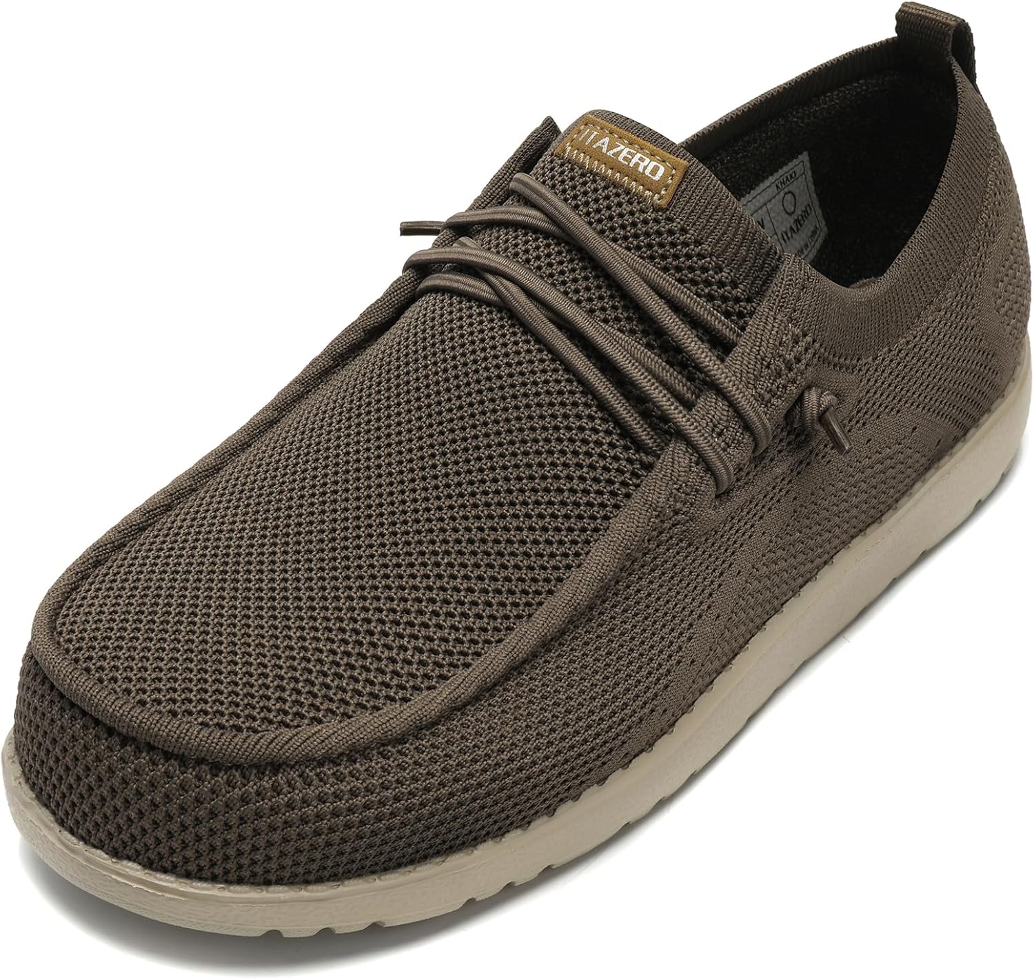 

Мужские туфли ITAZERO Extra Wide - размеры 4E-5E, с широким носком, для мужчин с отеком стопы - мужские лоферы и слипоны с поддержкой свода стопы при подошвенном фасциите, хаки