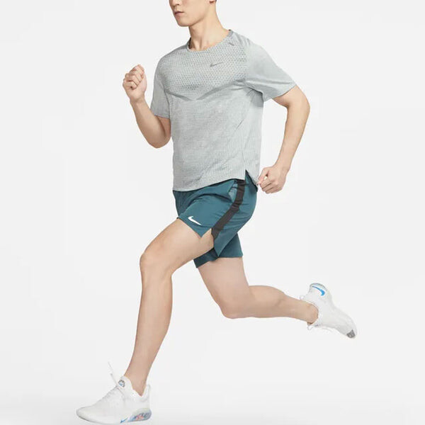 Футболка Nike Dri-Fit Adv Techknit Casual Sports T-Shirt 'Grey', серый — фото 3