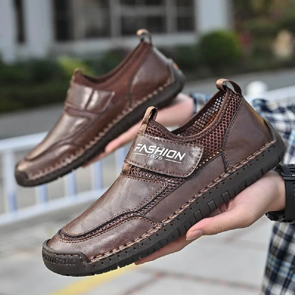 Мокасины кожаные Loafers Brown Zentavi — фото 2